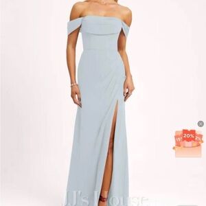 JJs House Strapless Light Blue Gown